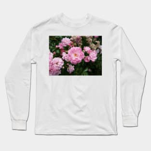 Perfect Pink Rose, photography by Immortal Peaches Long Sleeve T-Shirt